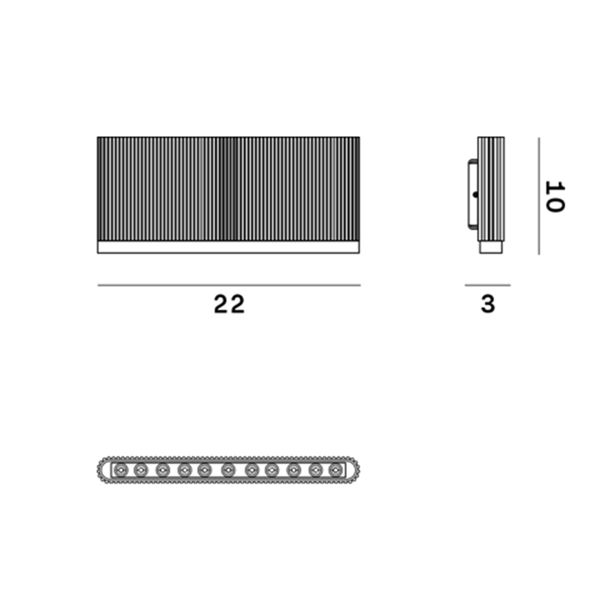 Pochette W1 LED Wandleuchte