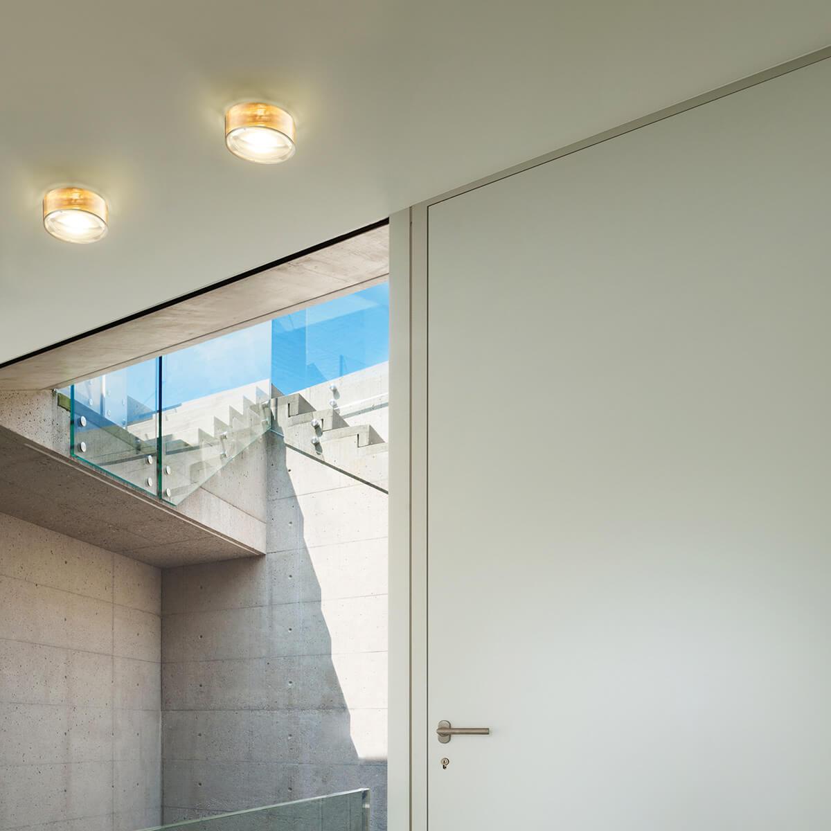 Bruck Opto AC C LED Deckenleuchte, transparent Messing
