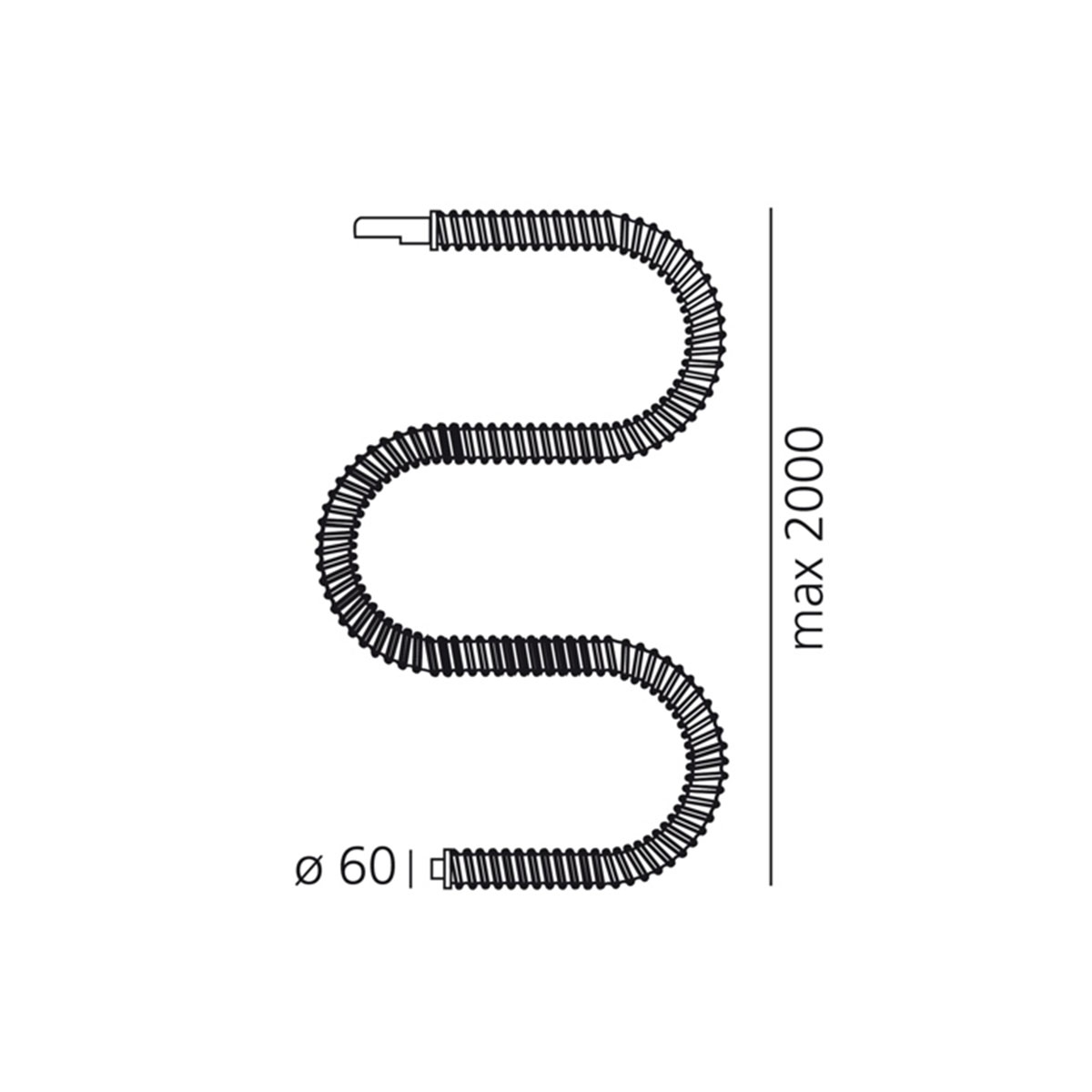 Artemide Design Boalum LED Tavolo, Maßzeichnung