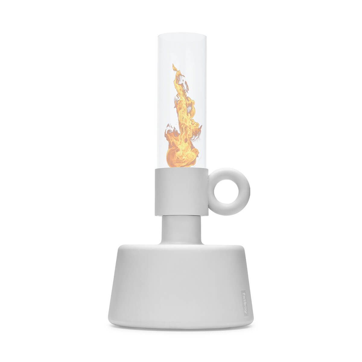 Fatboy Flamtastique Outdoor Öllampe, Bone (weiß) (angezündet)