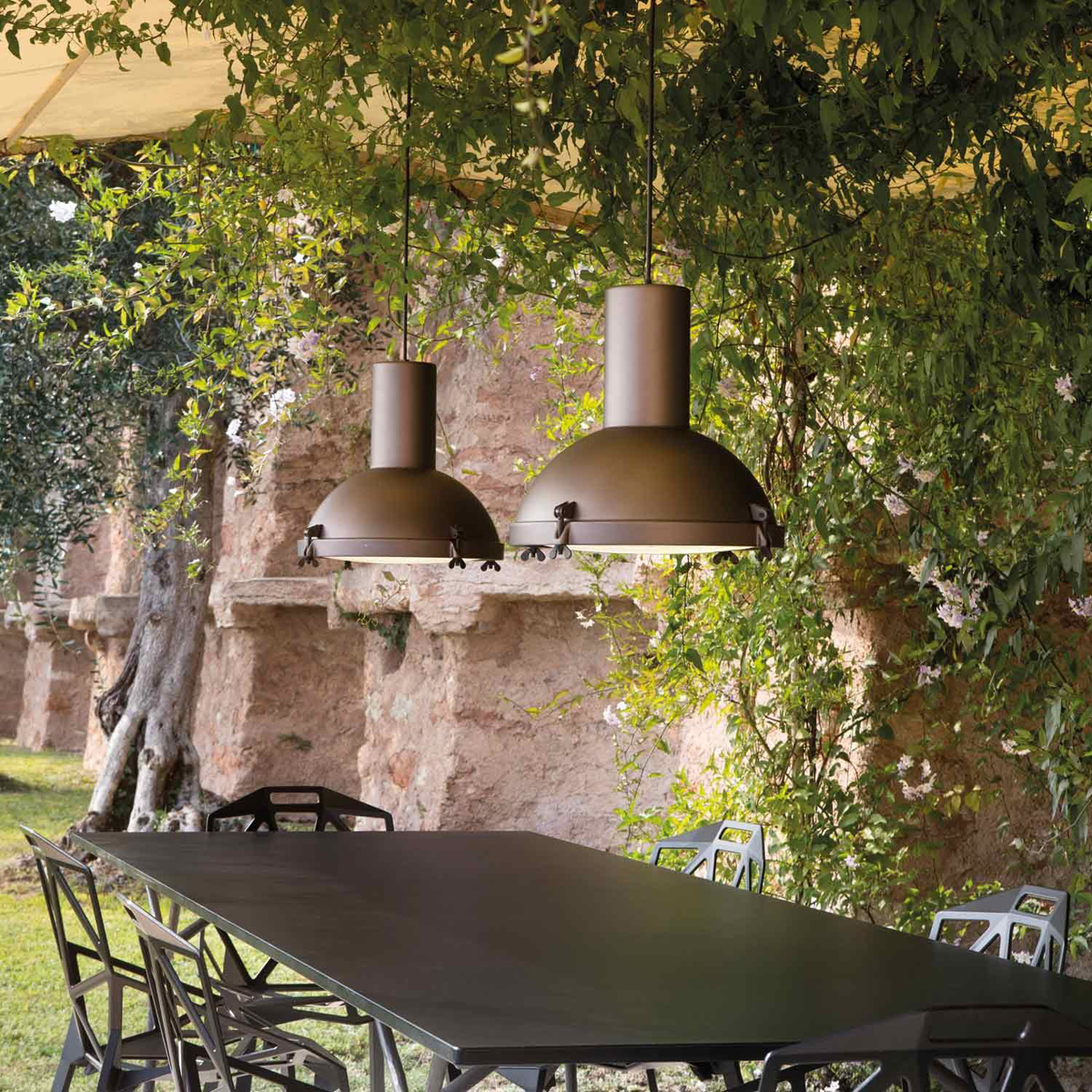 Nemo Projecteur 365 Outdoor Sospensione, mokka