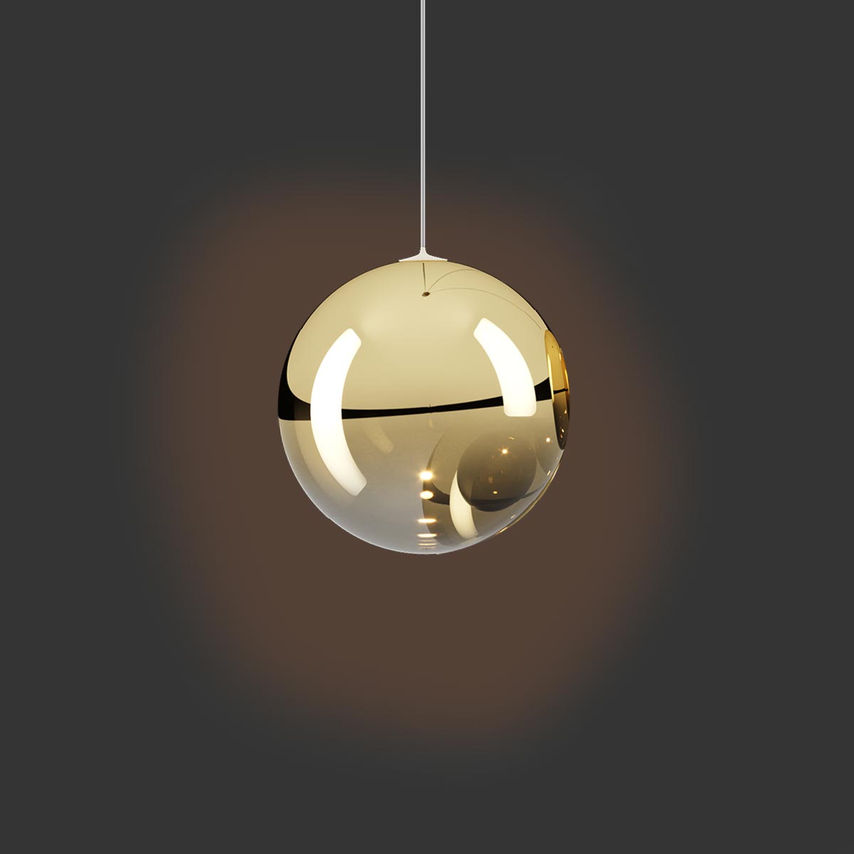 Lodes Random Solo 14 LED Pendelleuchte, Gold