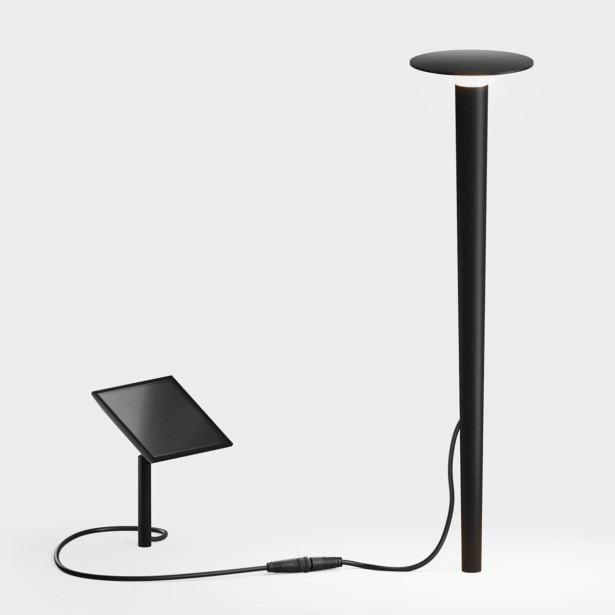 IP44.DE Lix spike solar LED Solarleuchte mit Erdspieß, deep black (schwarz)