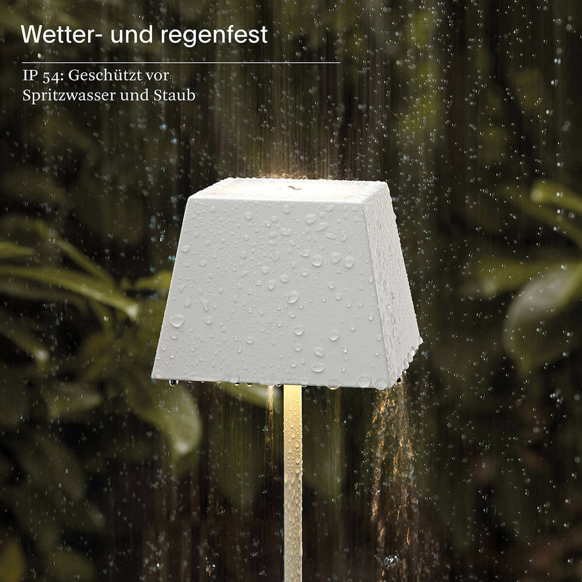 Nuindie LED Akkuleuchte, Flex-Mood, eckig