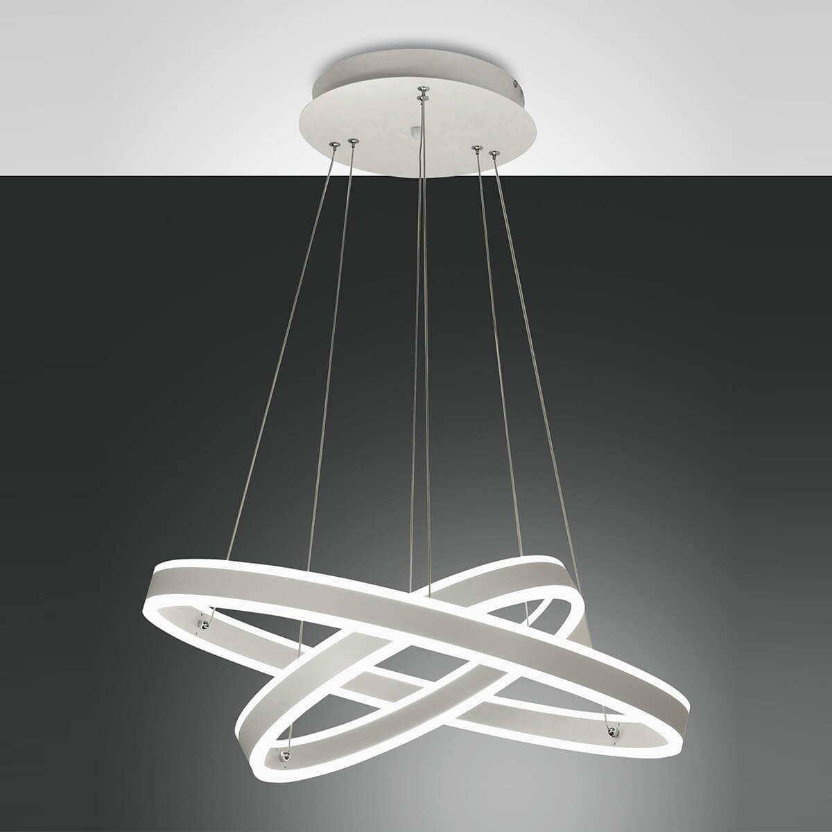 Fabas Luce Palau 45 LED Pendelleuchte, weiß