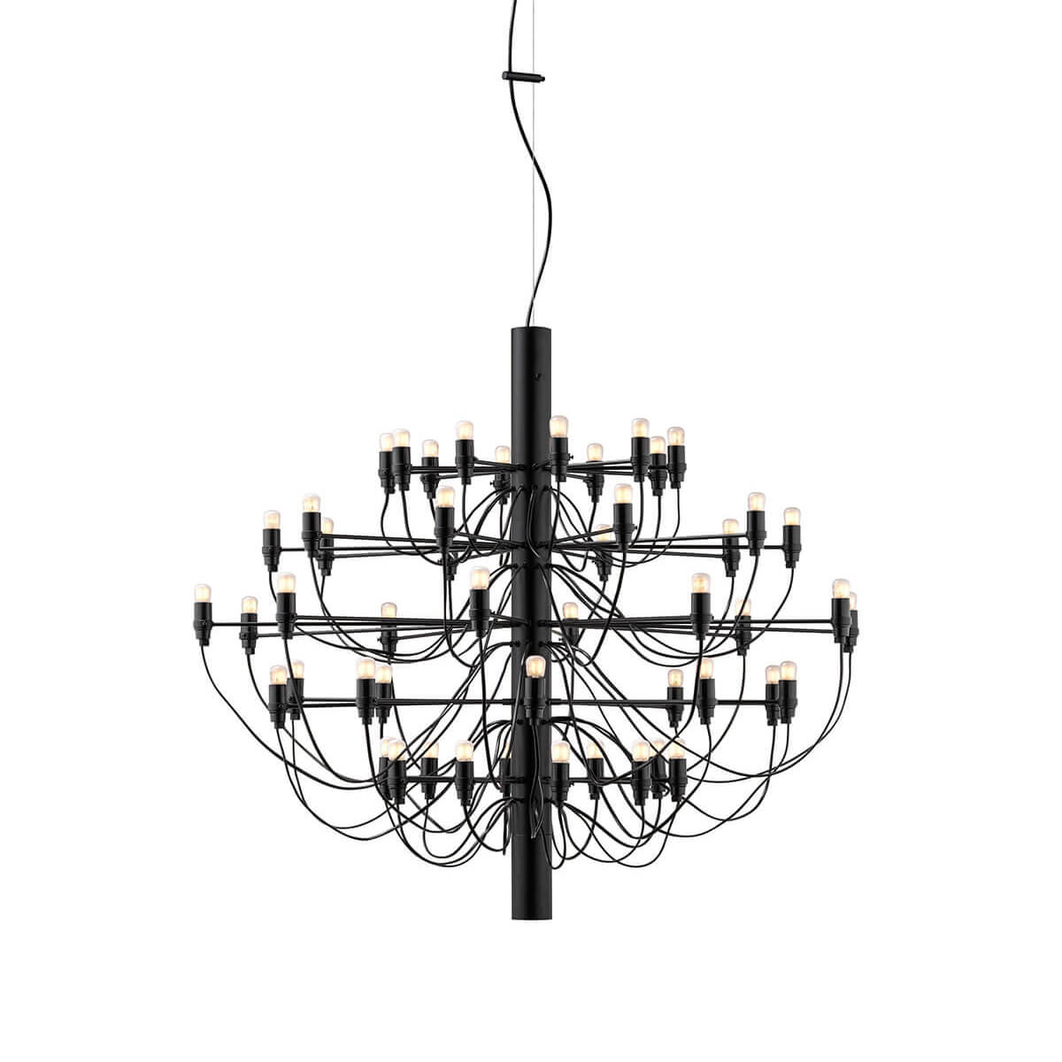 Flos 2097/50 Pendelleuchte, inkl. LED 2700 K frosted, schwarz matt (©Piero Fasanotto)