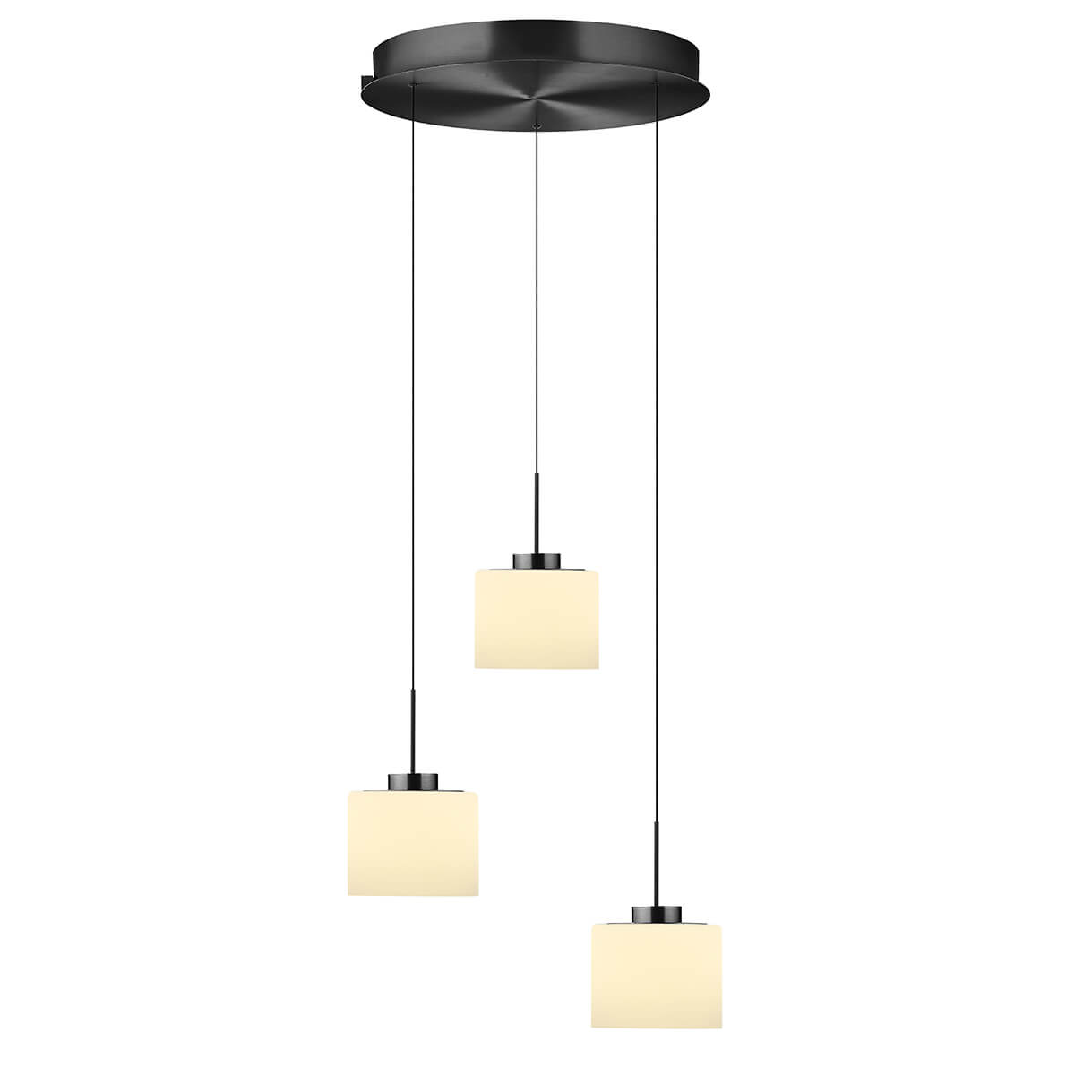 Abby LED Pendelleuchte, 3-flg., mit Rondell