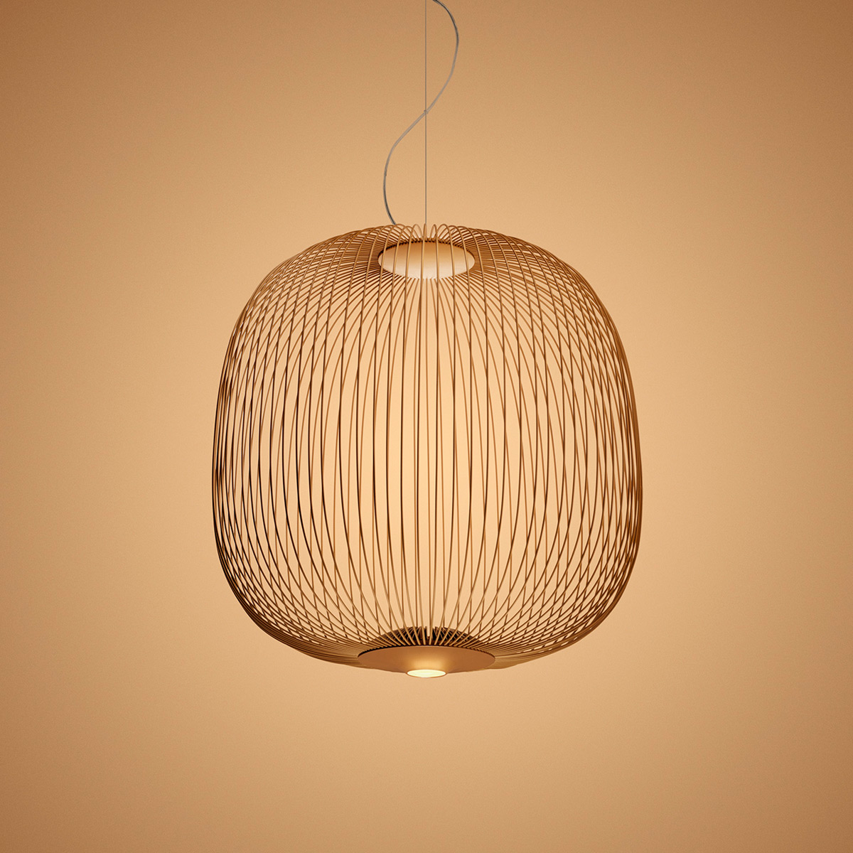 Foscarini Spokes 2 LED Sospensione, dimmbar, rame (Kupfer)