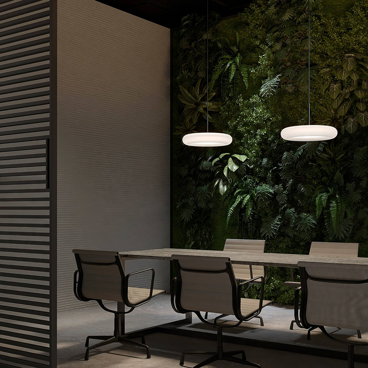 Belux Oto-34 LED Pendelleuchte, Wireless Dim, schwarz matt