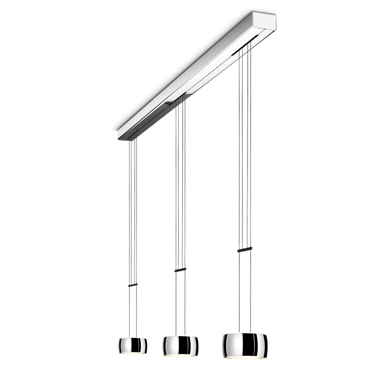 Oligo Grace LED Pendelleuchte, 3-flg., Tunable White, Chrom