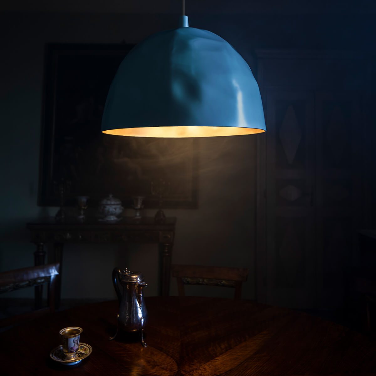 Foscarini Bump Sospensione, petrolio (petrol)