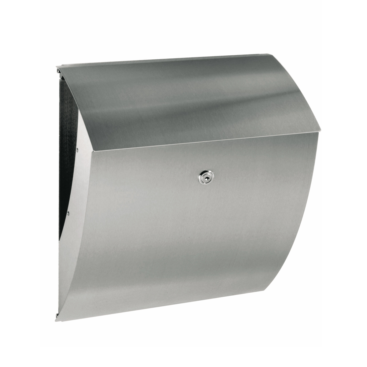 Albert Leuchten 690785 Briefkasten mit Zeitungsfach, Edelstahl 690785 Briefkasten mit Zeitungsfach