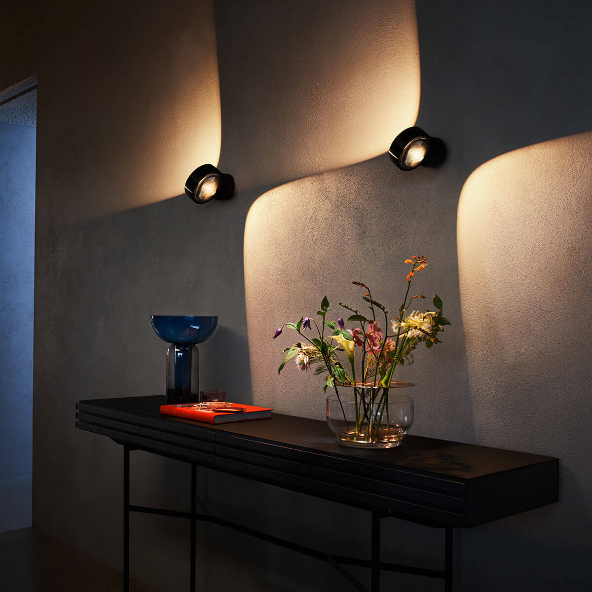 Sento D verticale up LED Wandleuchte, 2700 K