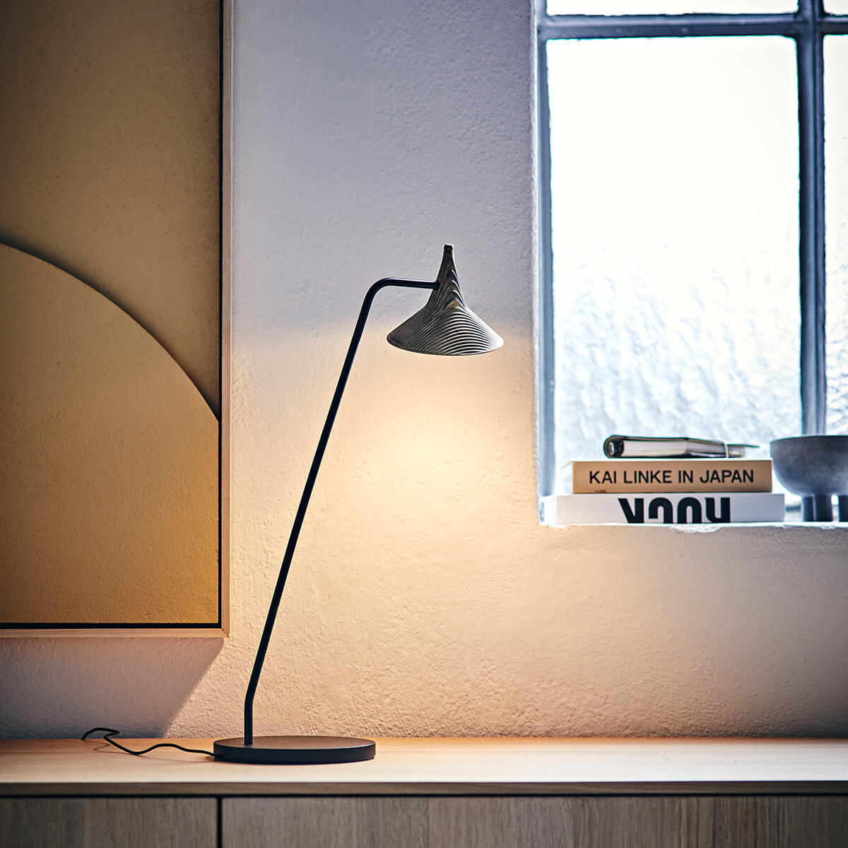 Artemide Unterlinden LED Tavolo, Messing / schwarz