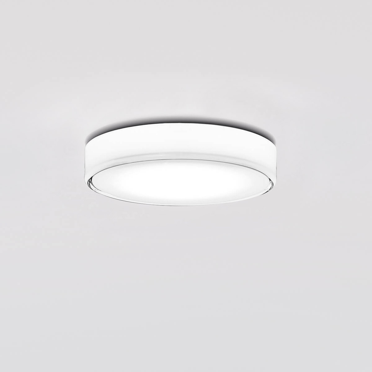 Peill+Putzler Magma LED Wand- / Deckenleuchte, Ø: 14 cm, Glas klar / weiß