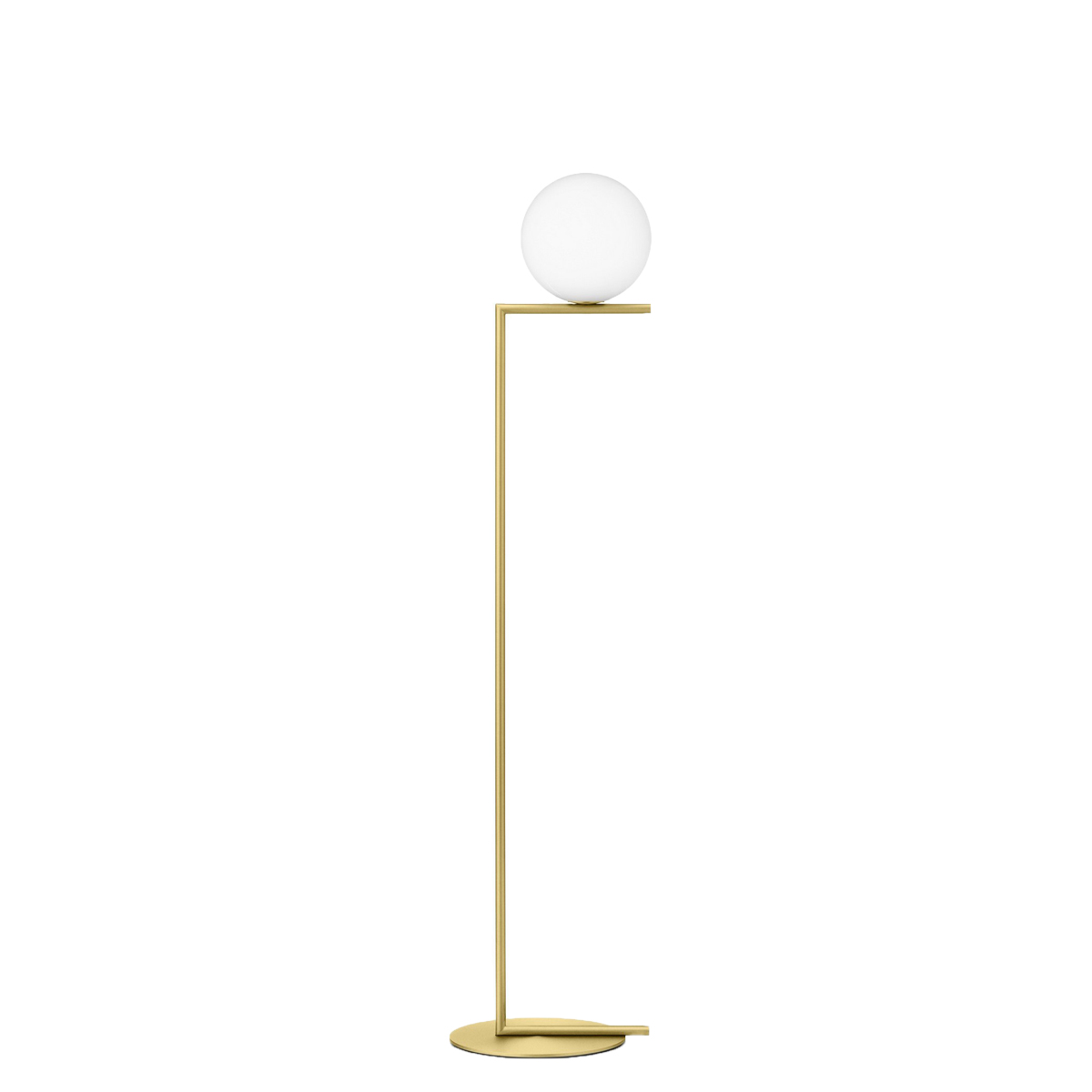 Flos IC F1 Stehleuchte, Messing gebürstet (©Piero Fasanotto)