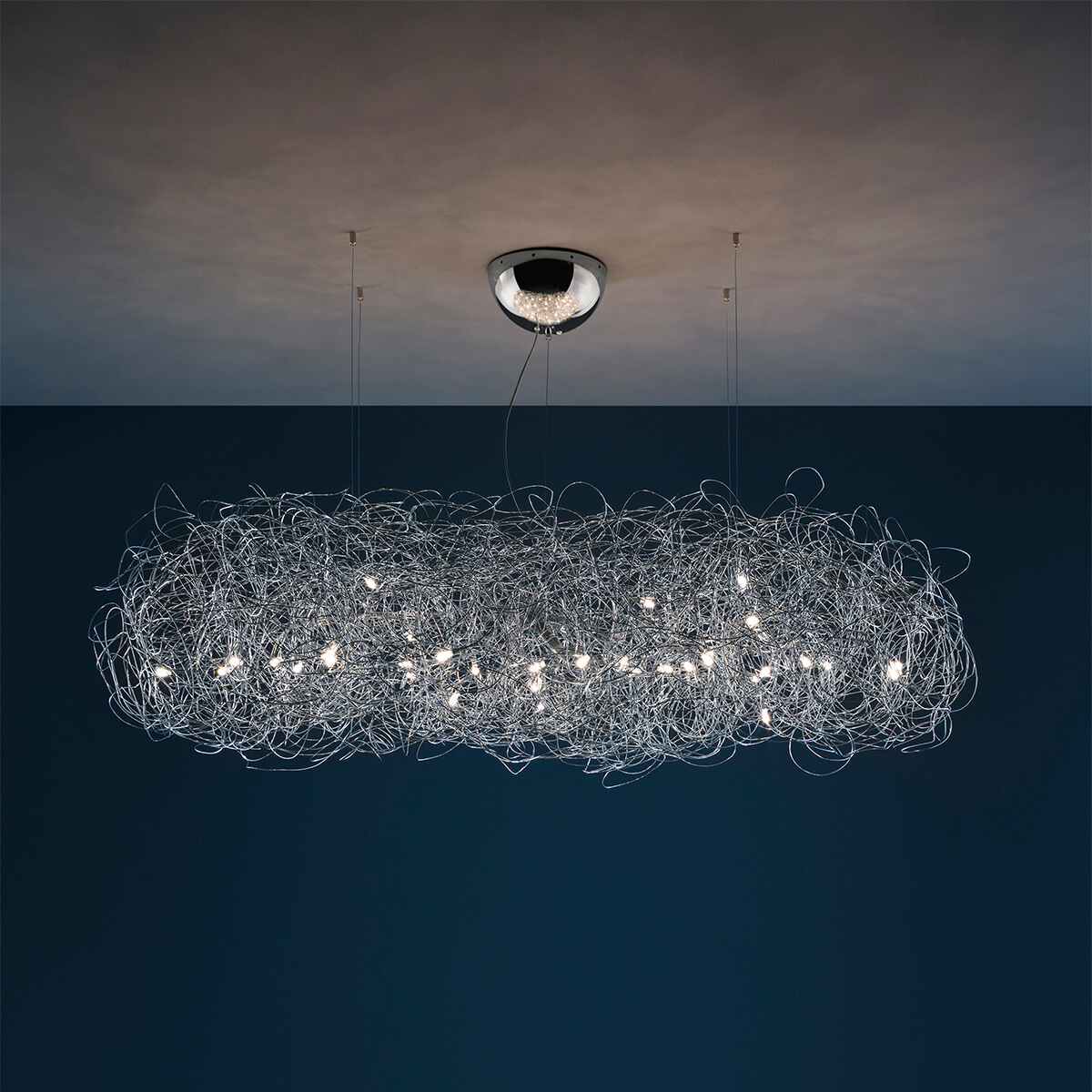 Catellani & Smith Fil de Fer Nuvola Pendelleuchte, Aluminium (Foto: Nava-Rapacchietta)