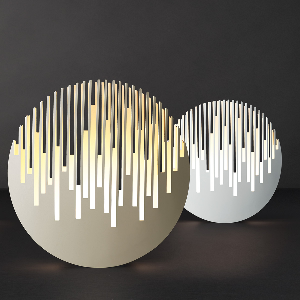 Cini & Nils Manhattanhenge Tavolo, graubraun hell und weiß