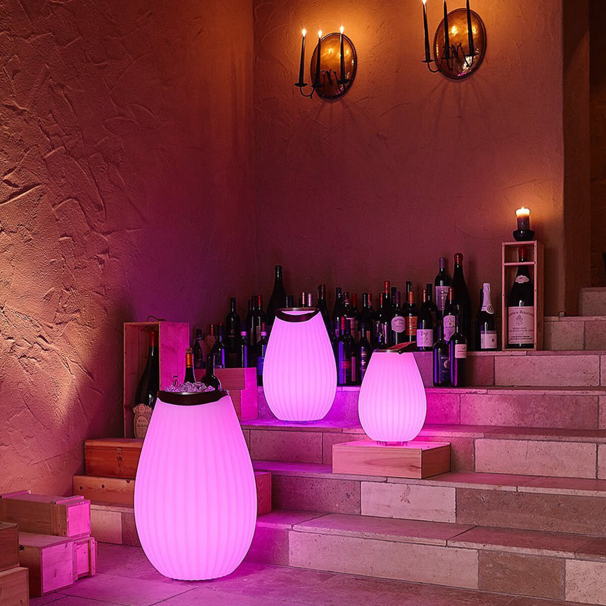 Joouls The Joouly LED Akkuleuchte, Bluetooth Lautsprecher & Weinkühler