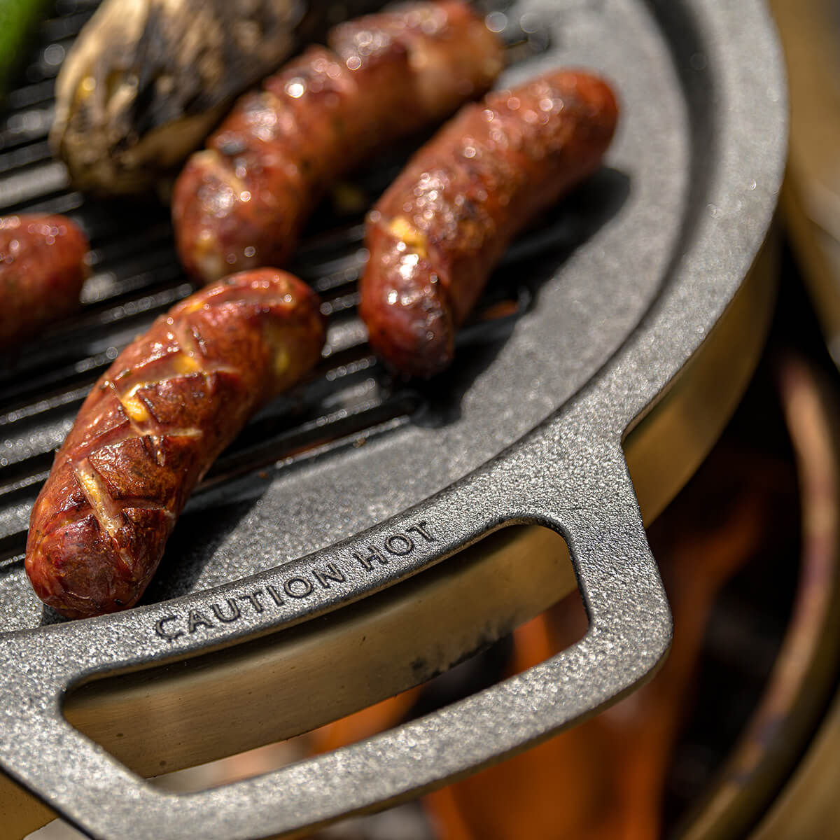 Yukon Gusseisen-Grillrost mit Aufsatz