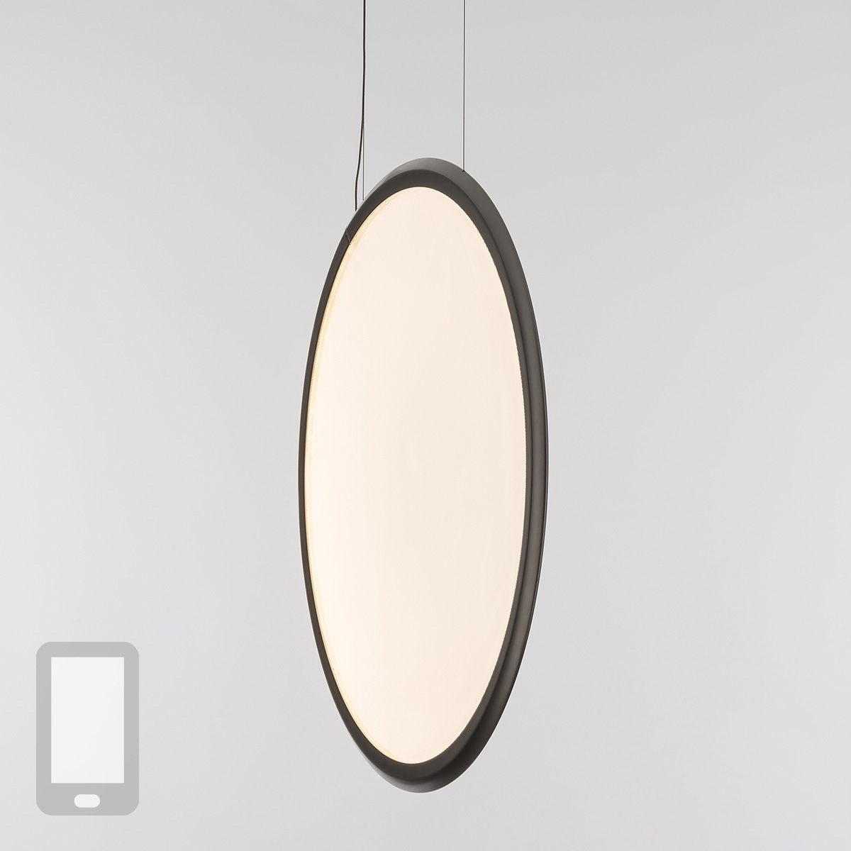 Artemide Design Discovery Vertical 70 LED Sospensione, App-kompatibel, Aluminium satiniert