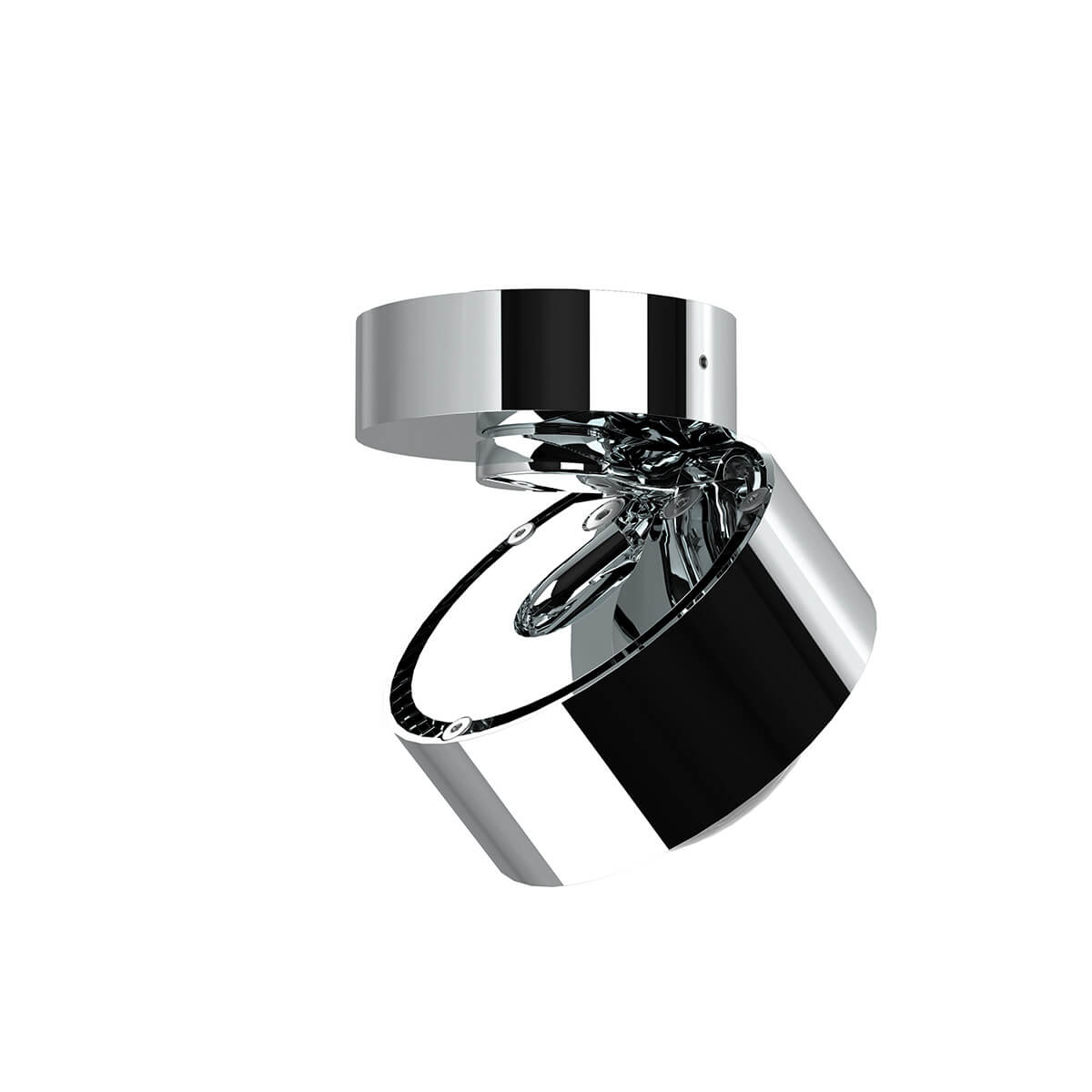 Top Light Puk Mini Move LED Deckenleuchte, Gehäuse, Chrom, mit Linse klar (nicht inbegriffen)