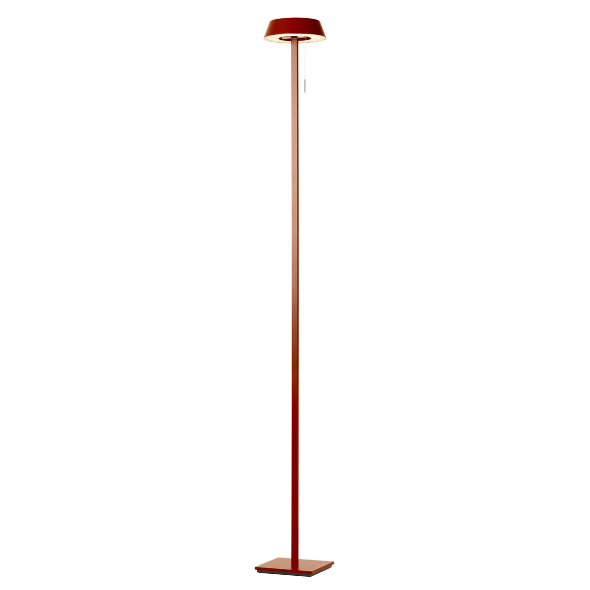 Oligo Glance LED Stehleuchte, gerade, rot matt