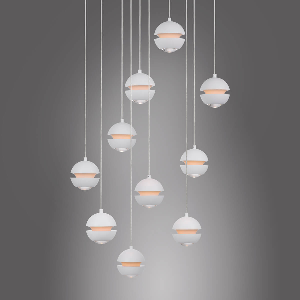 Lini LED Pendelleuchte, 10-flg.