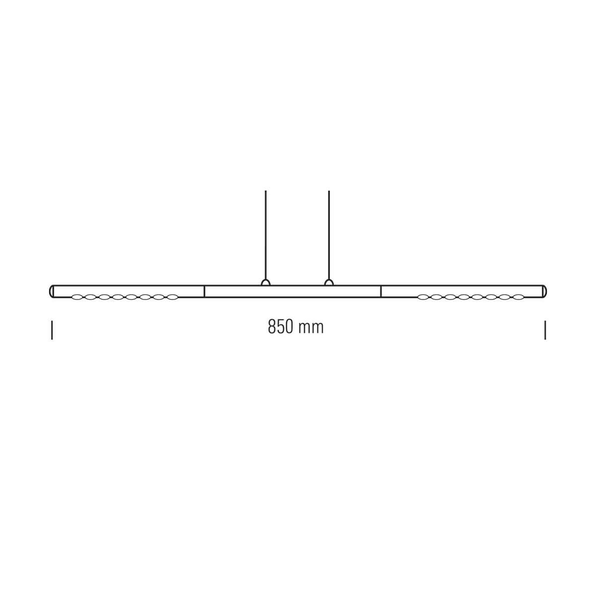 Tecnolumen Lum 85 LED Pendelleuchte, Maßzeichnung