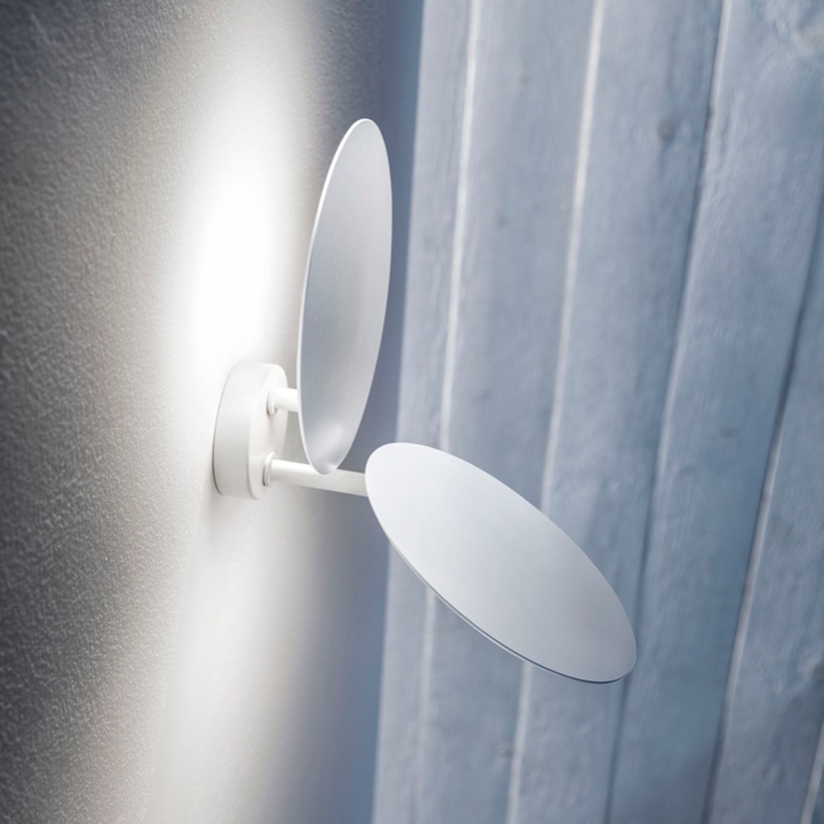 Lodes Puzzle Double Round LED Wand- / Deckenleuchte, weiß matt