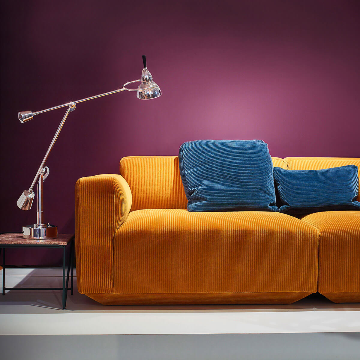 Tecnolumen EB 27 Schreibtischleuchte, Metall versilbert (90er Auflage)