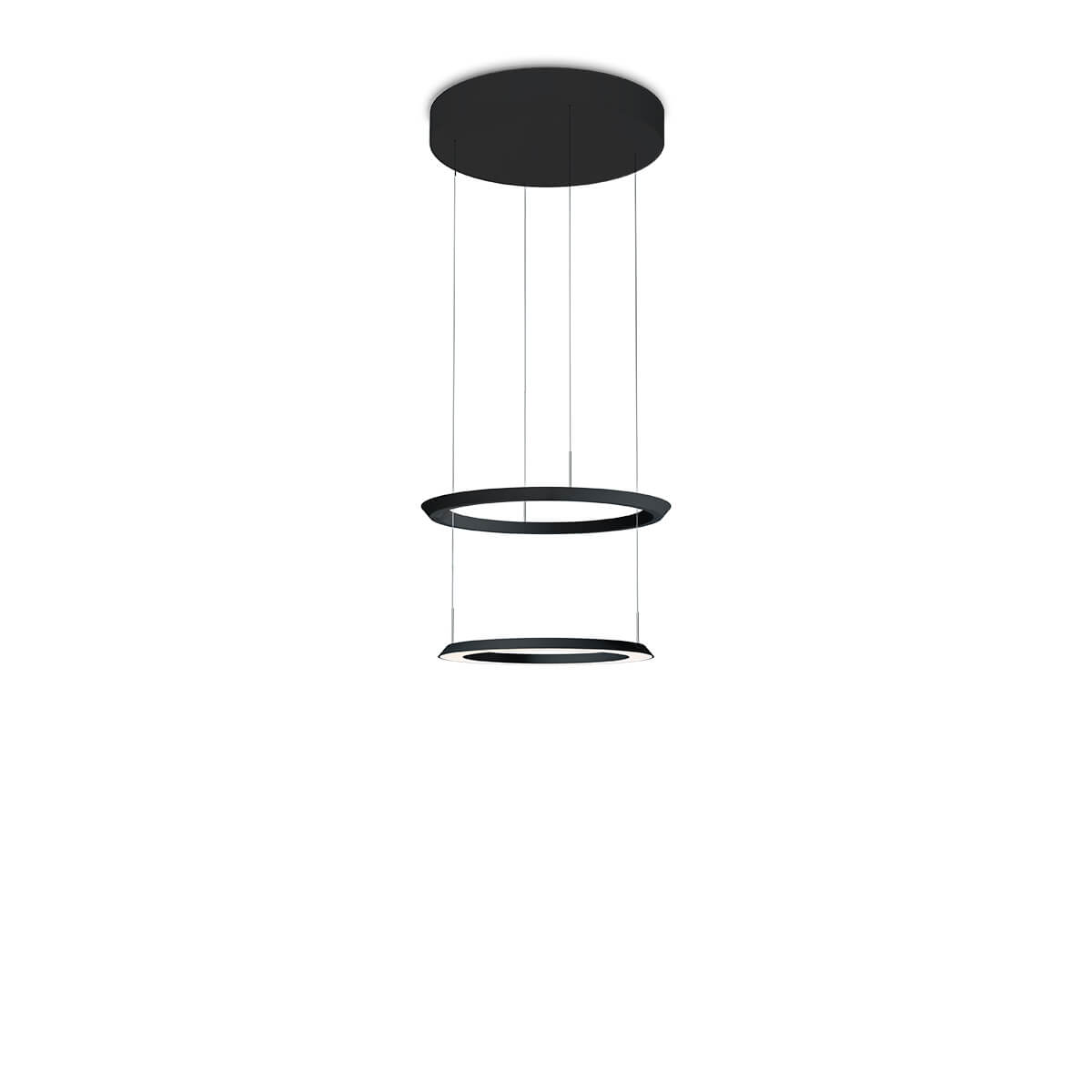 Oligo Yano LED Pendelleuchte, schwarz, Baldachin: schwarz matt