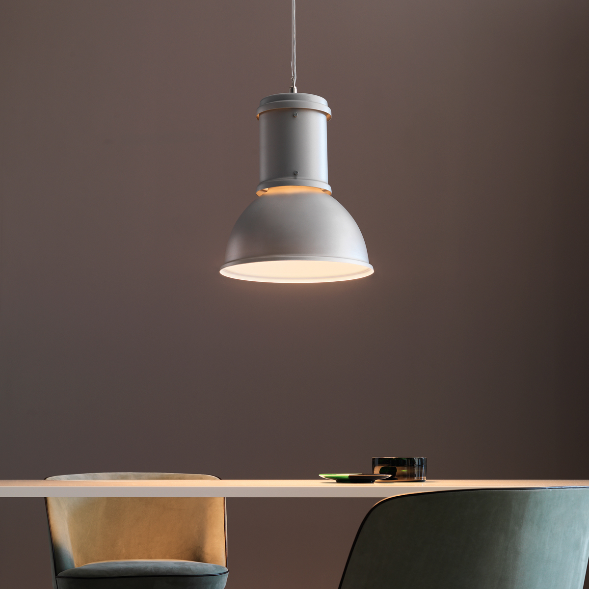 Fontana Arte Lampara Pendelleuchte, weiß