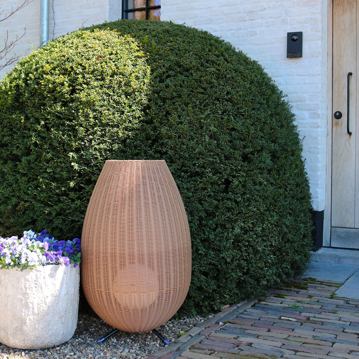 Lucide Colin LED Akkuleuchte, Höhe: 79 cm, natur