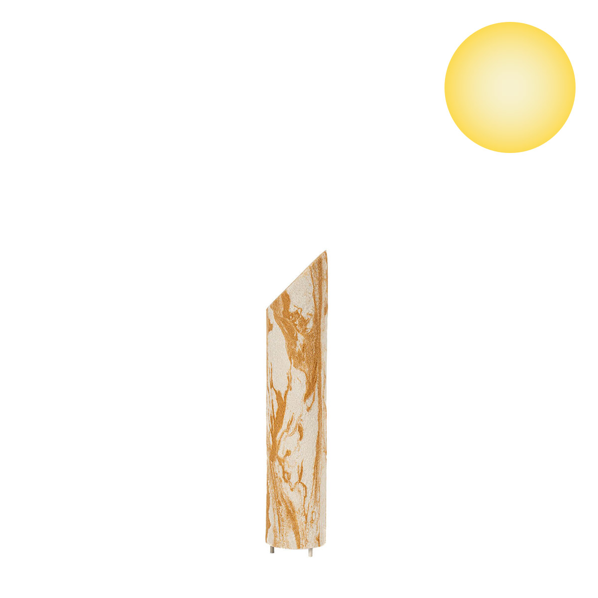 Epstein-Design Light Star Sahara LED Stehleuchte / Lichtsäule, Höhe: 41 cm, Sandstein