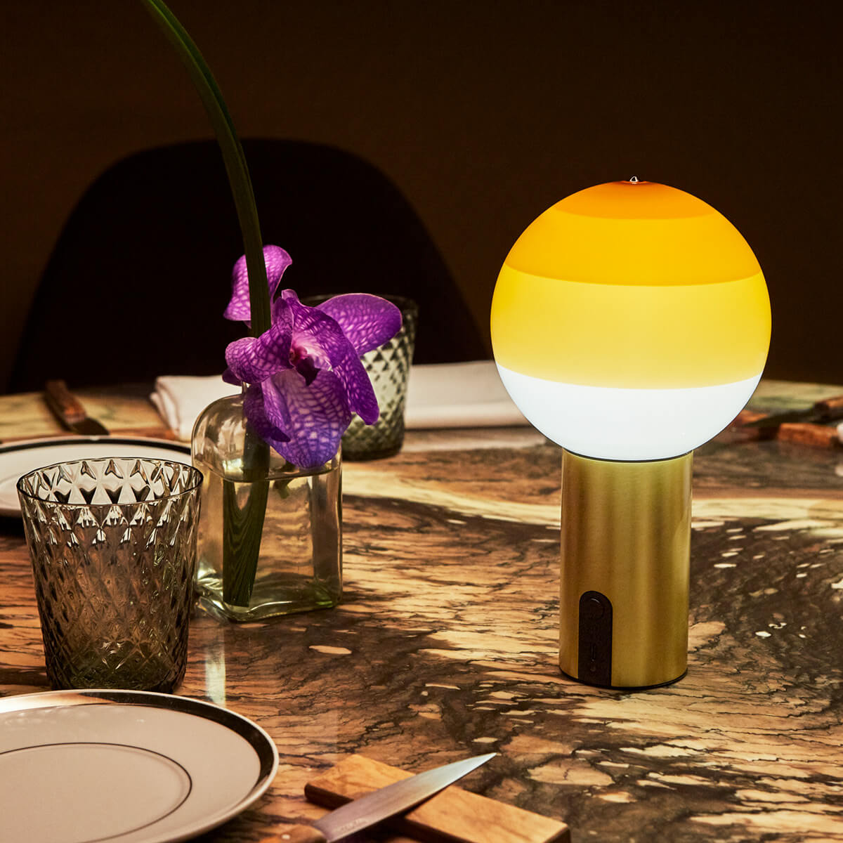 Marset Dipping Light Portable LED Akkuleuchte, Schirm: amber