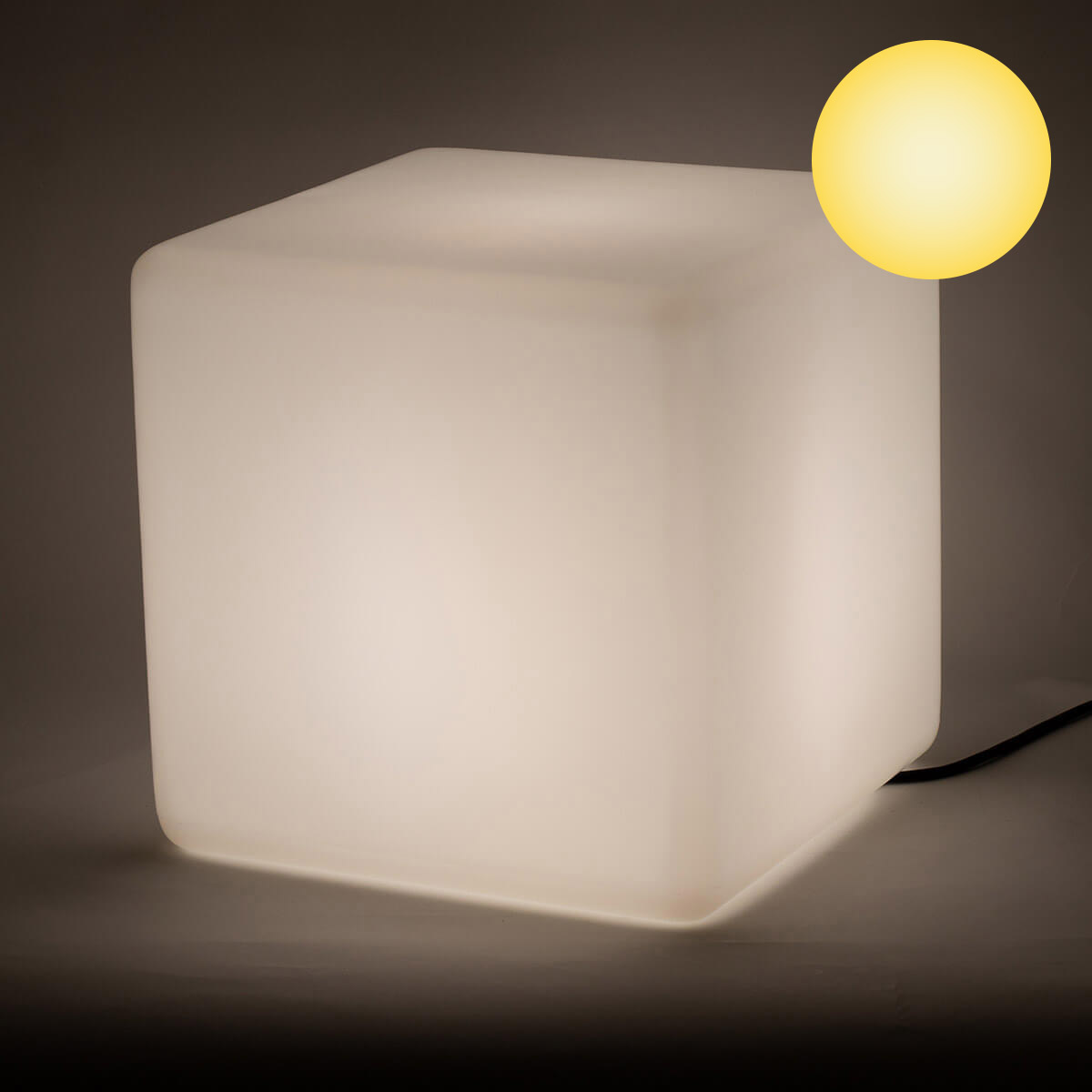 Epstein-Design Würfel LED Außenleuchten, 35 cm, weiß