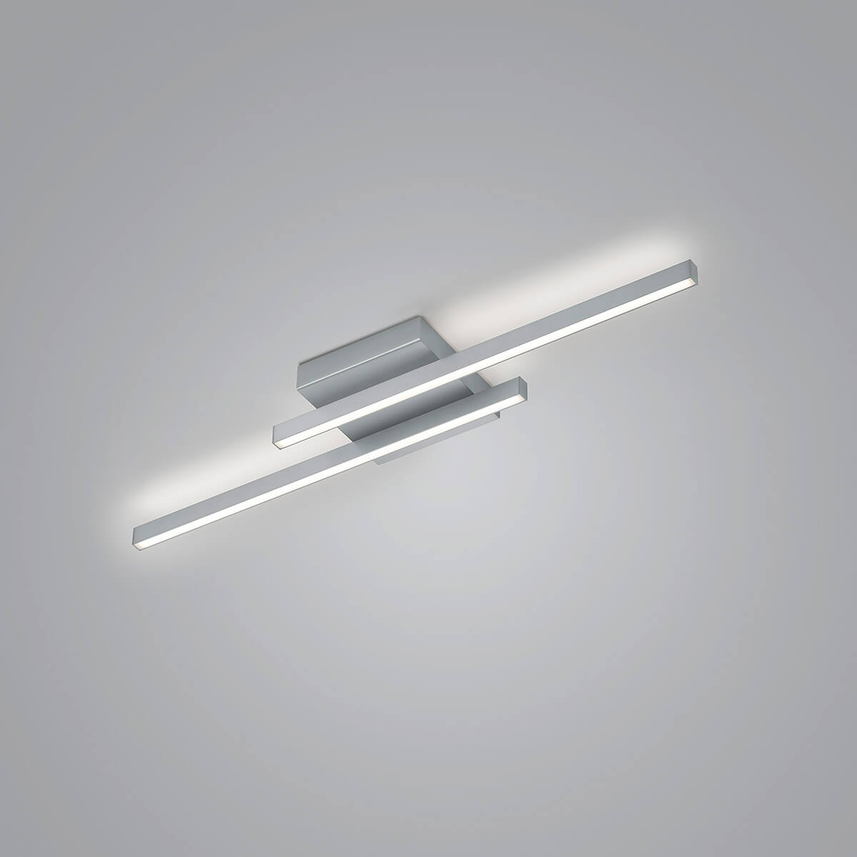 Knapstein Nuri-2 LED Deckenleuchte, Nickel matt