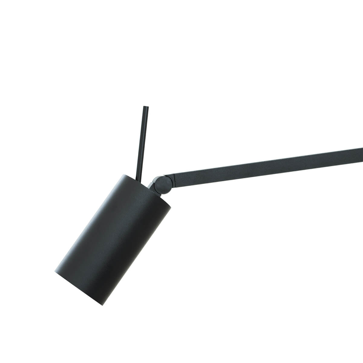 Nemo Swan LED Parete, schwarz matt, Leuchtenkopf