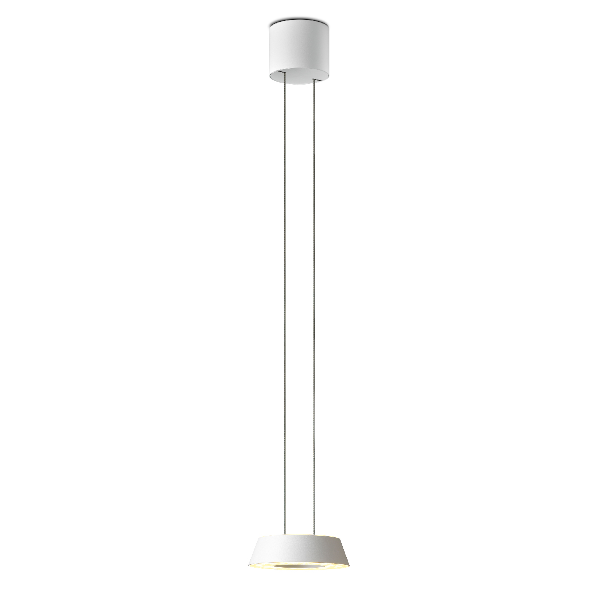 Oligo Glance LED Pendelleuchte, unsichtbare Höhenverstellung, weiß matt