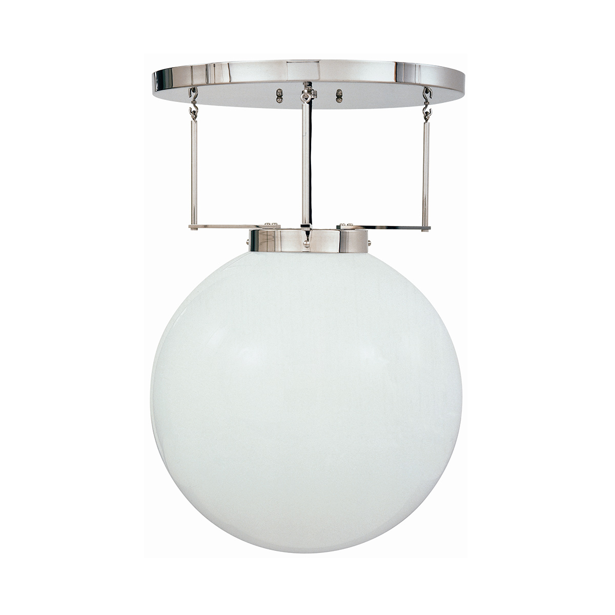 Tecnolumen DMB 26 Bauhaus Deckenleuchte, Ø: 25 cm, Metall vernickelt