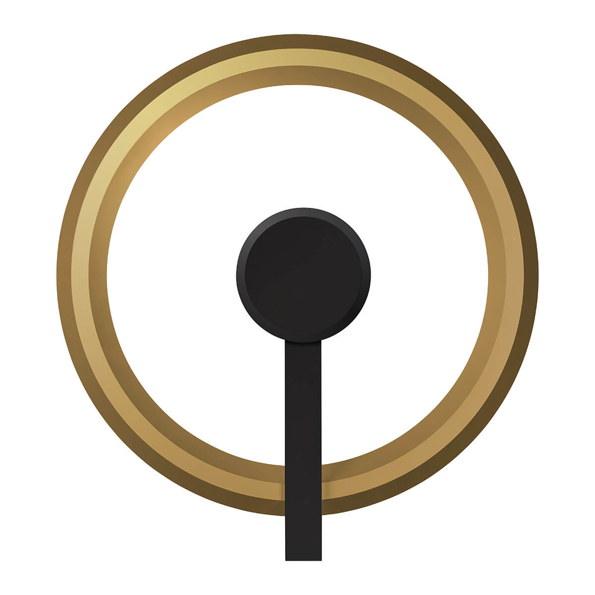 Oligo Yano 400 LED Wand- / Deckenleuchte, indirekt, schwarz matt, Ring: Bronze