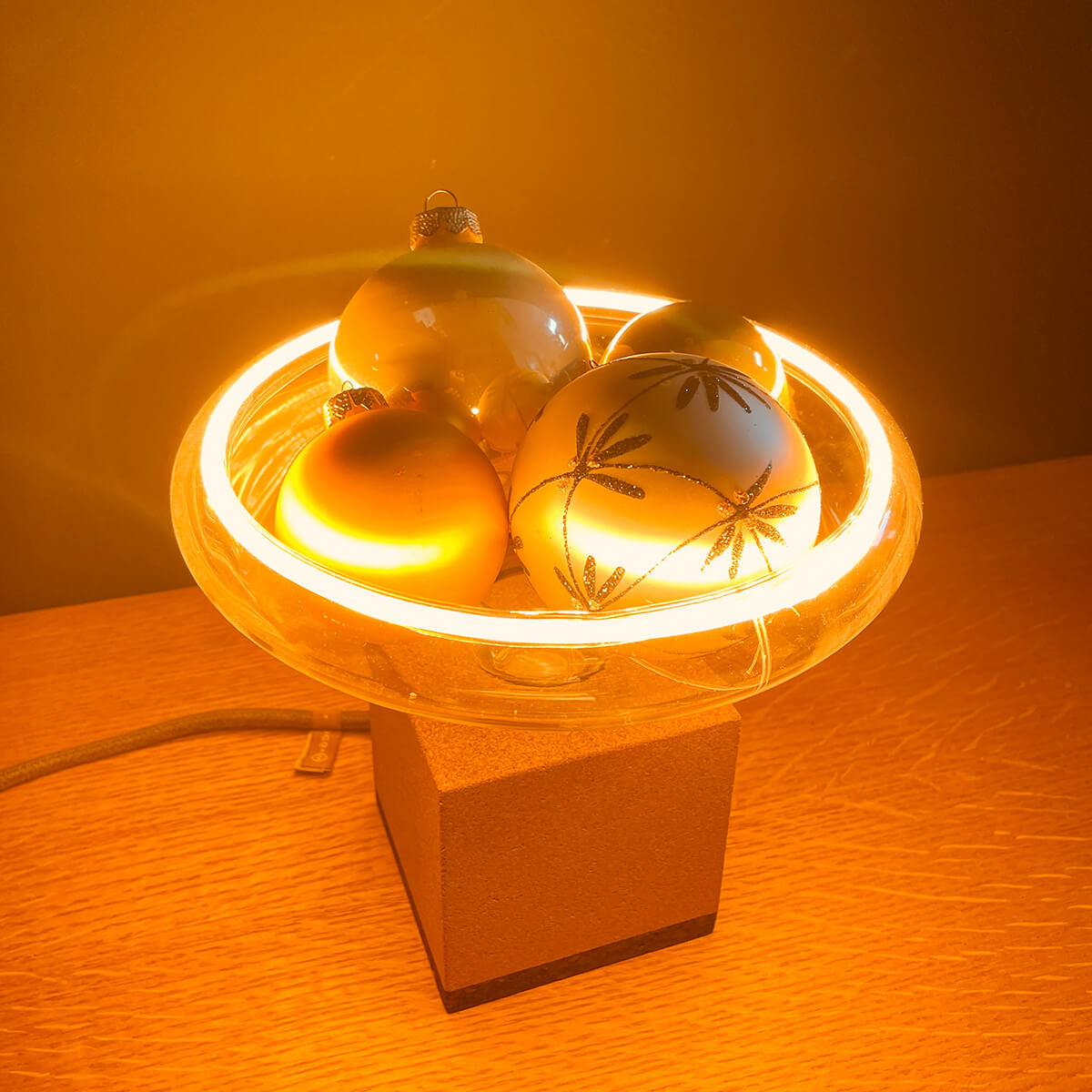 Segula LED Floating Reflektor R200 smokey grau E27, 6 W, 1900 K, dimmbar, Ø: 20 cm (Dekoration nicht inbegriffen)