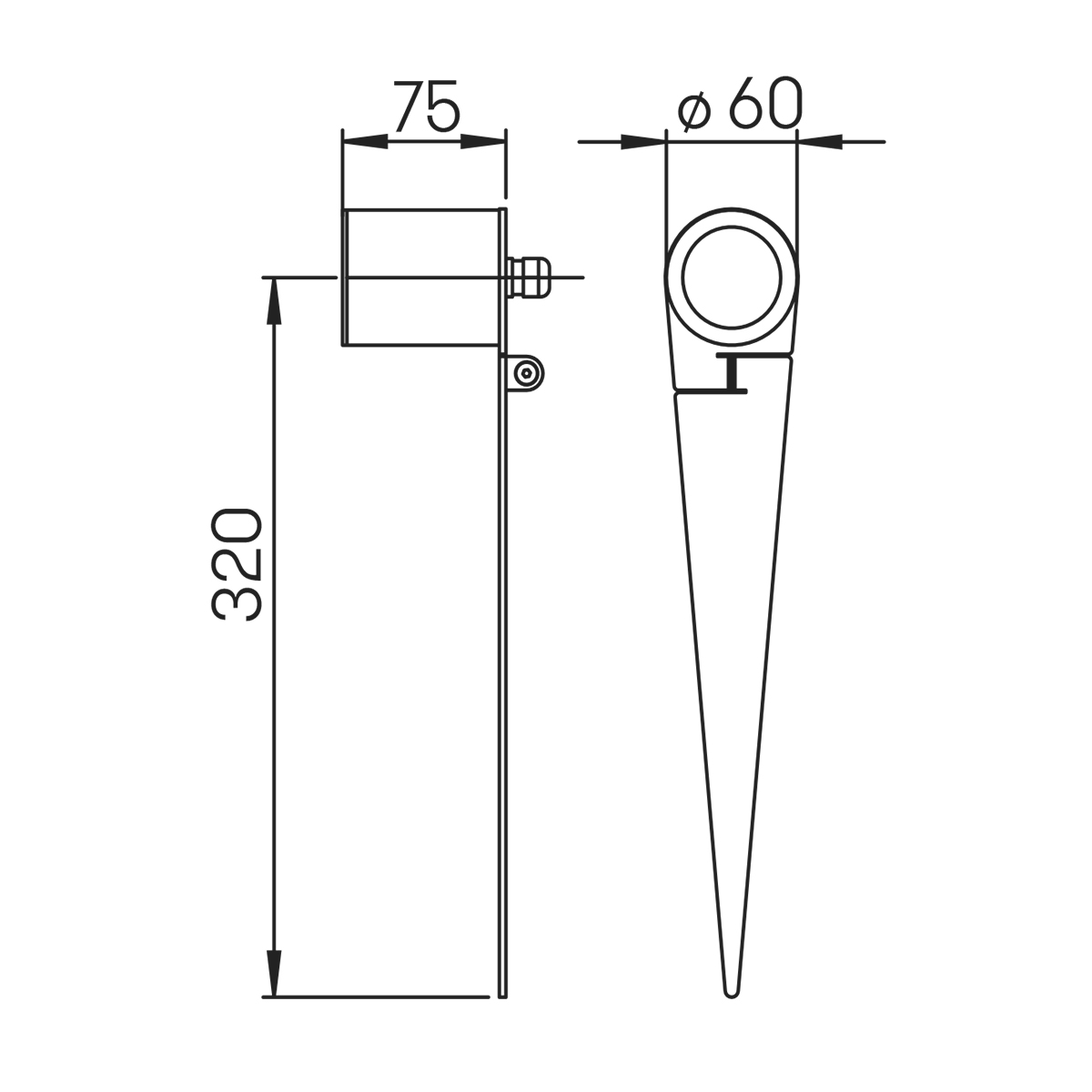 Albert Leuchten 622399 Spießstrahler