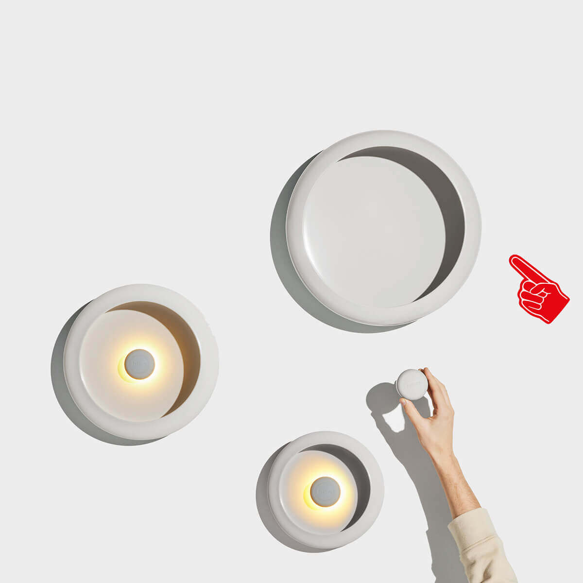 Oloha Large LED Akkuleuchte & Schale