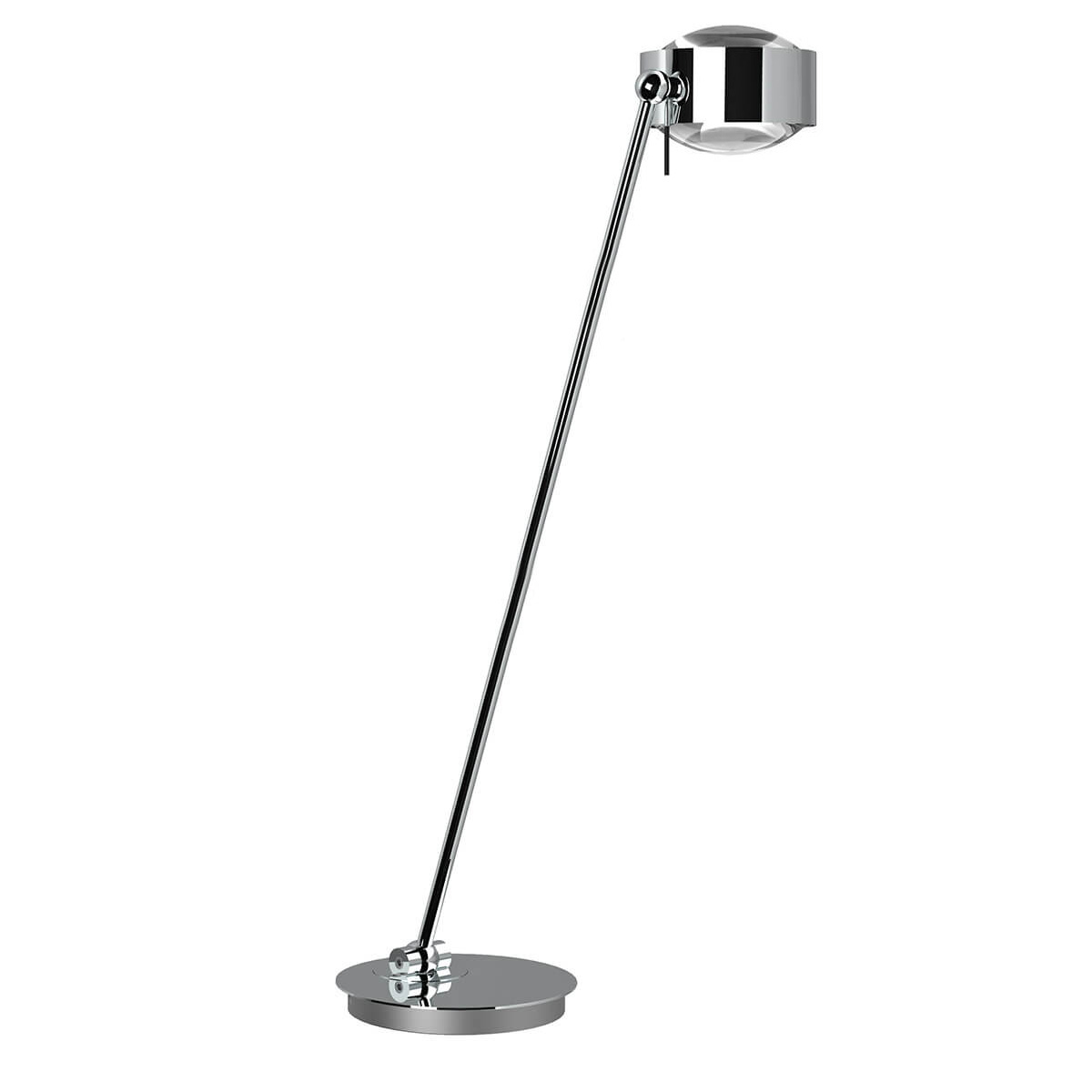 Top Light Puk Maxx Table Tischleuchte, 80 cm, Gehäuse, Chrom, mit Linse klar / Linse klar (nicht inbegriffen)