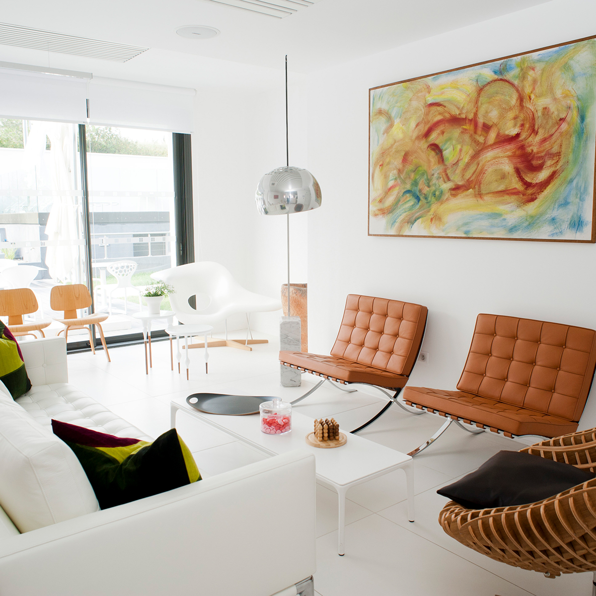 Flos Arco Bogenleuchte, Edelstahl, Sockel: Marmor (Hotel Carcassone, FR)