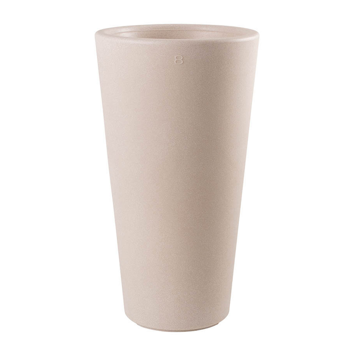 8 seasons design Shining Classic Pot L Pflanztopf / Dekoleuchte, sand, ausgeschaltet