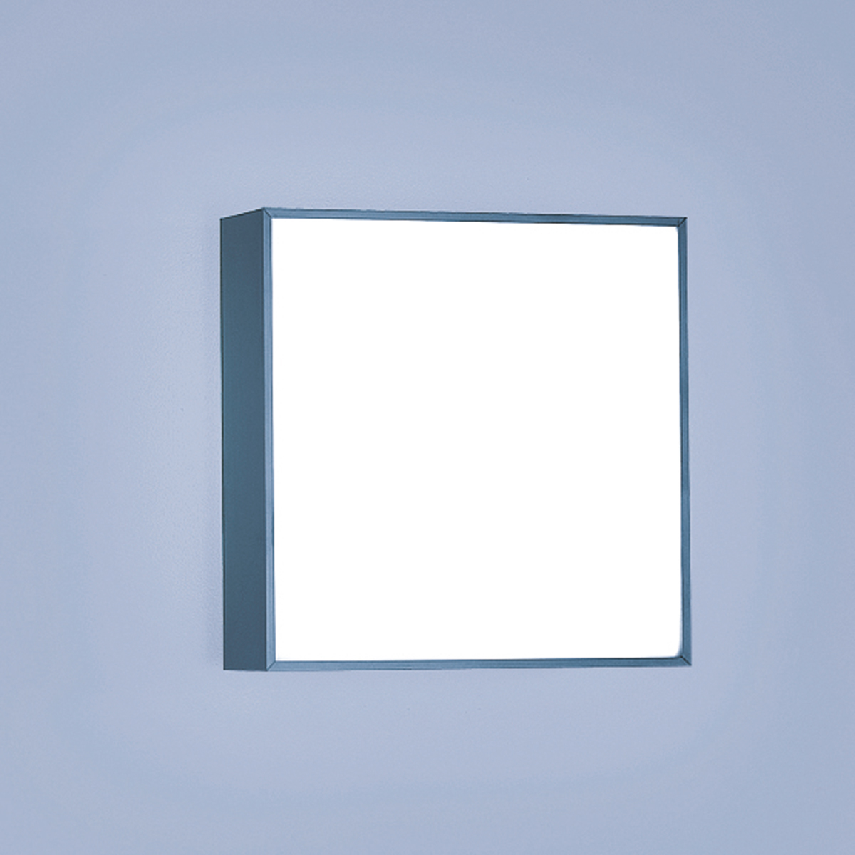 Lightnet Cubic-A2 Wand- / Deckenleuchte, Opal, Aluminium natureloxiert