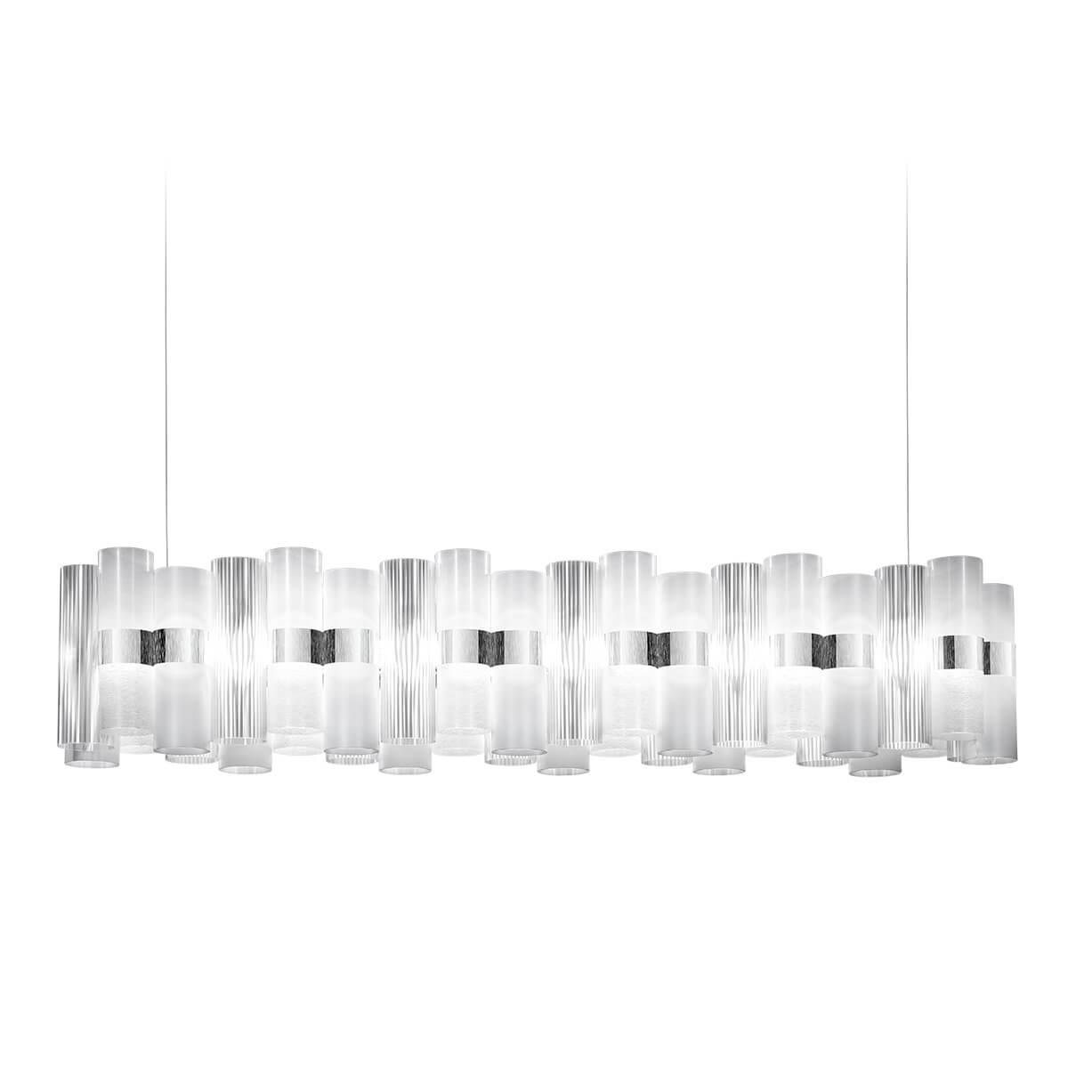 Slamp La Lollo LED Suspension Linear 140, white (weiß)